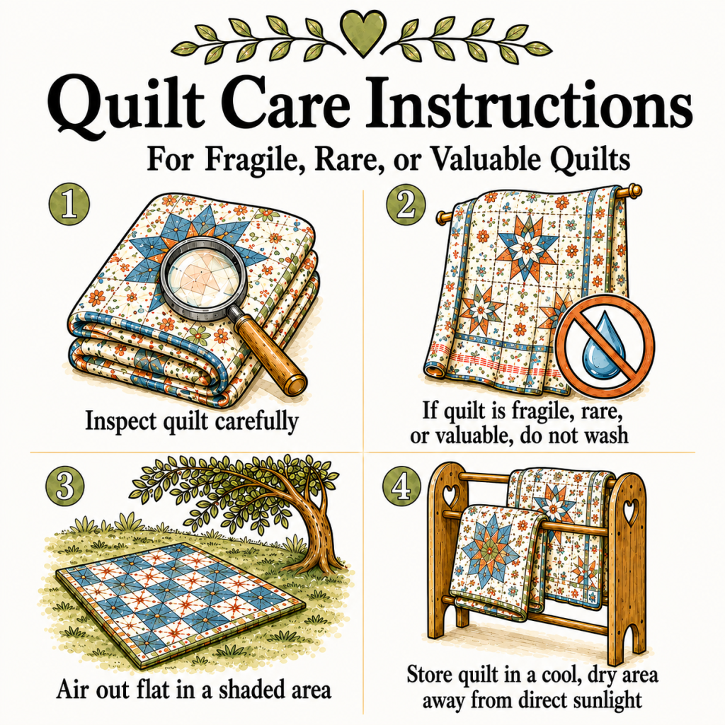 Wildwood Bend Care Quilts Fragile Card