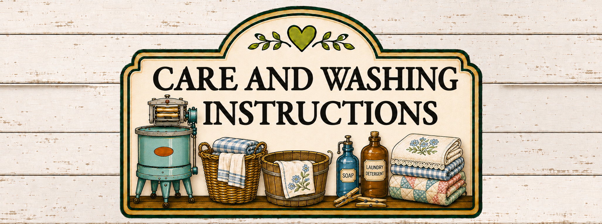 Wildwood Bend Care and Washing Instructions Header